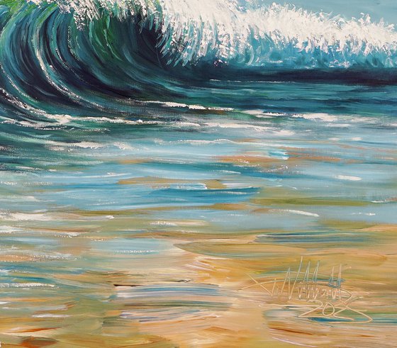 Seascape Breaking Waves D 6