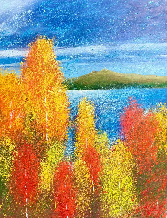 Fall landscape 90-70cm