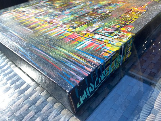 NYC skyline - painting on canvas