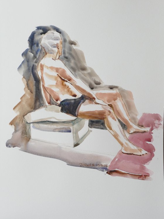 Seated nude