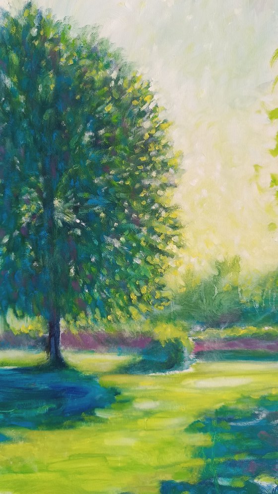 Light walking on the lawn II