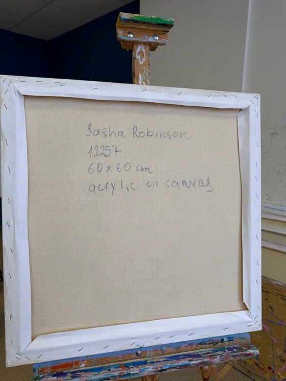 Blue Florals in Serene Space