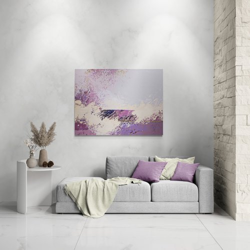 Painting | Acrylic | Purple passion by Egle Stripeikiene