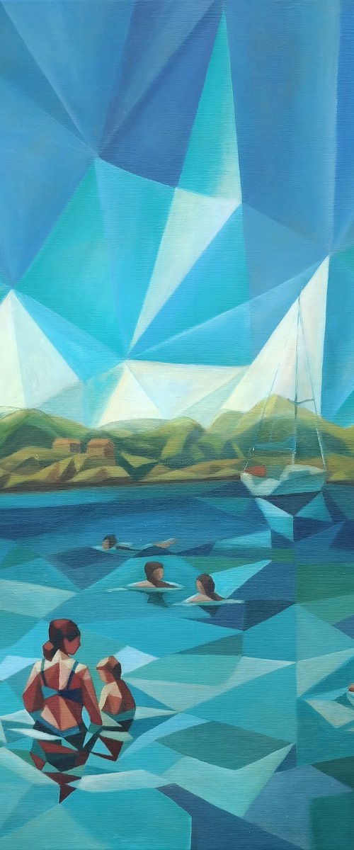 Adriatic Sea Swimmers by Elena Gotovtseva