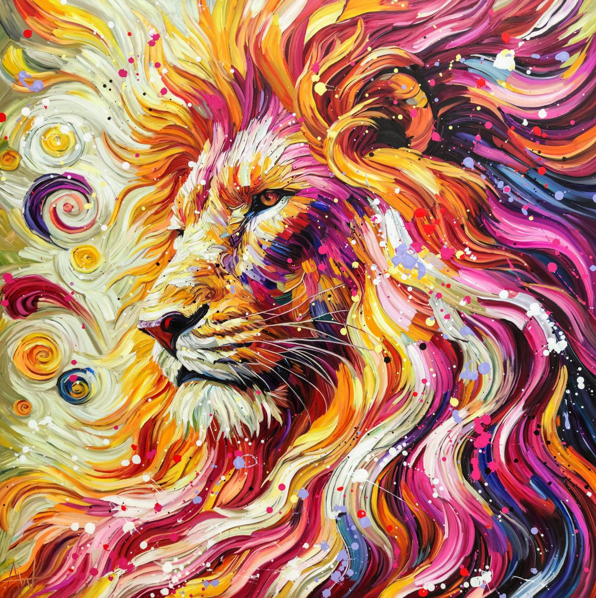 Baber Sher 2025 By Angie Wright, 47 X 47, Artwork For Sale On Artfinder