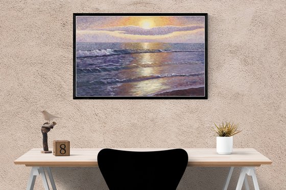 Seascape - Sea dawn in Crete