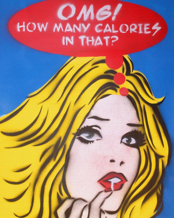 CALORIES (ON A BOX CANVAS)