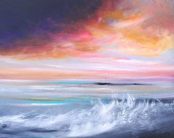 Seascape, "The Calm After the Storm" - Large Original Seascape Painting