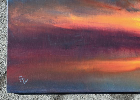 " Echo of the evening Aura " (W 140 x H 90 cm) SPECIAL PRICE!!!