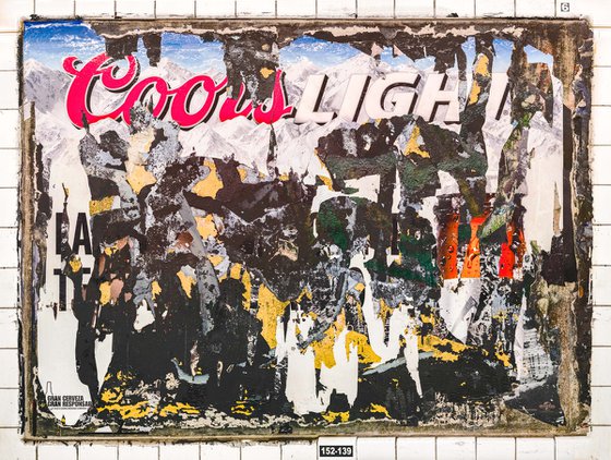 wall cut, Coors Light, 135th St., IND Eighth Ave. Line, Bronx, NY