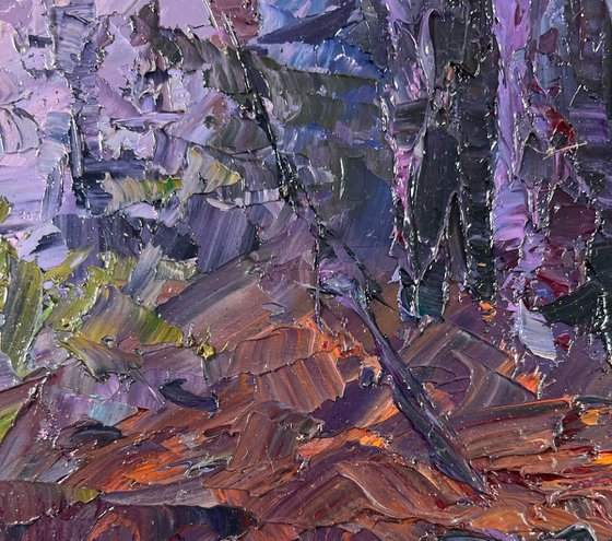 Fog in the Autumn Forest