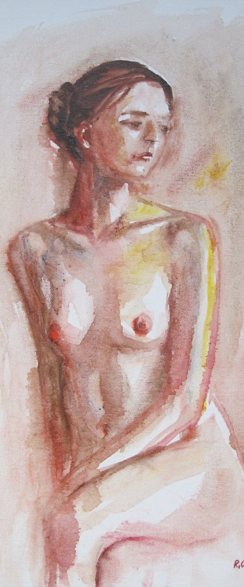 seated female nude by Rory O’Neill