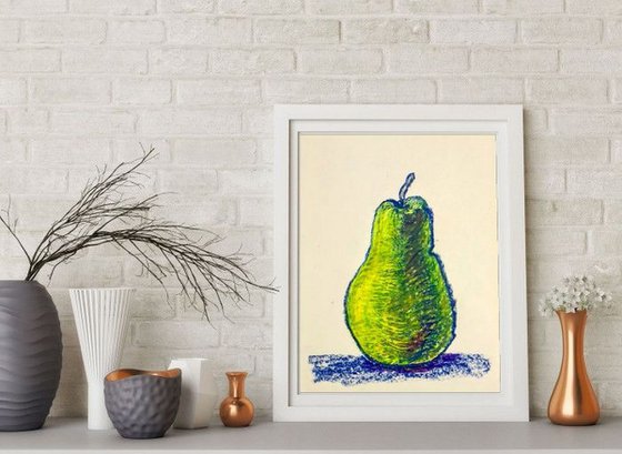 A single Pear Still Life