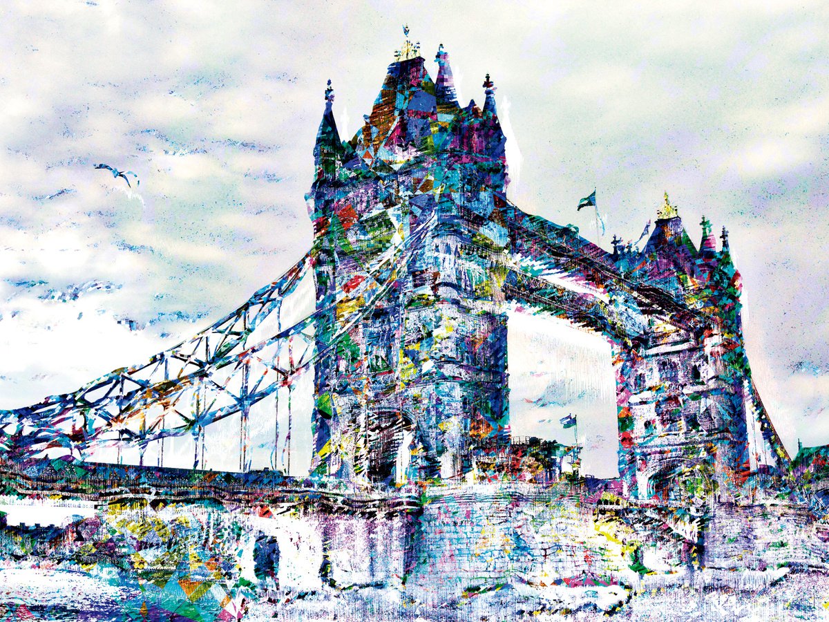 Bosquejos londinenses, puente de Londres by Javier Diaz