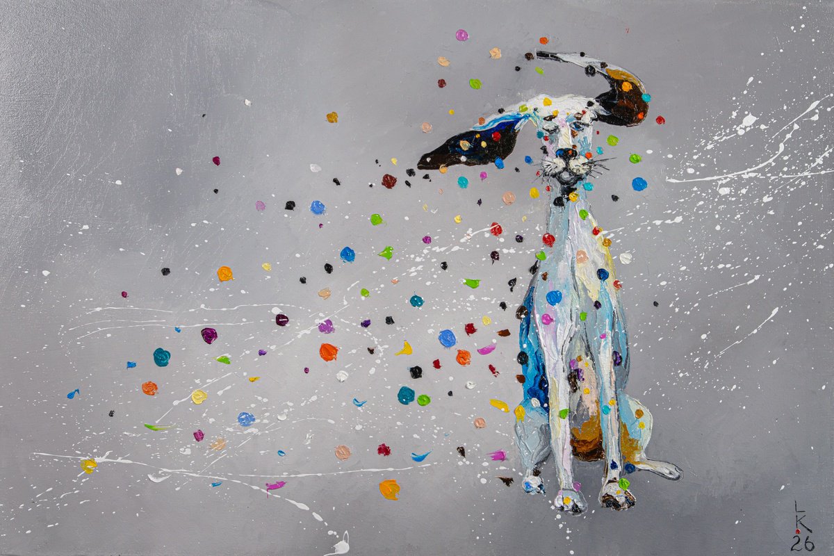Expressive Oil Painting , Blow Me Away! By Liubov Kuptsova, 24 X 16, Artwork For Sale On Artfinder