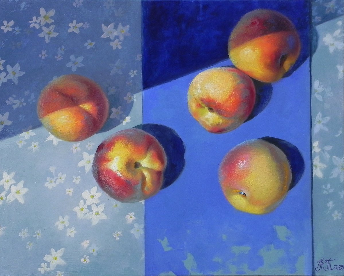 Photorealistic Still Life Oil Painting By Tetiana Novikova, 20 X 16", *Whispers Of Sunshine*, Original Artwork