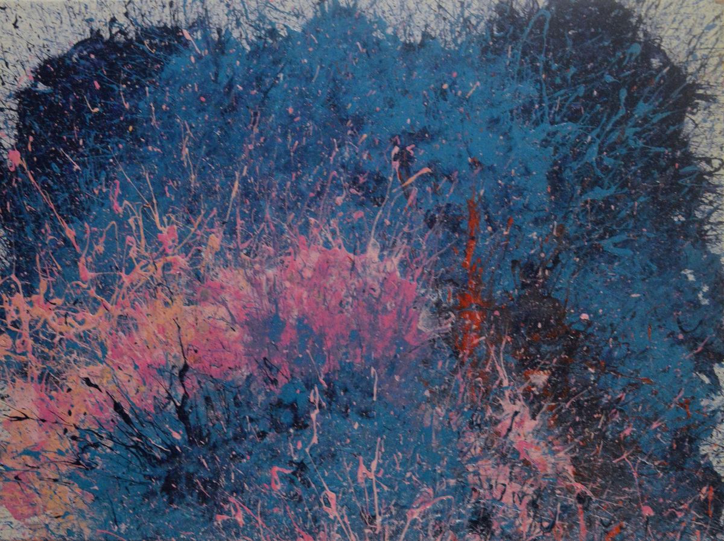 Cranberry 1 2017 Blue Abstract Expressionist 1 Artfinder