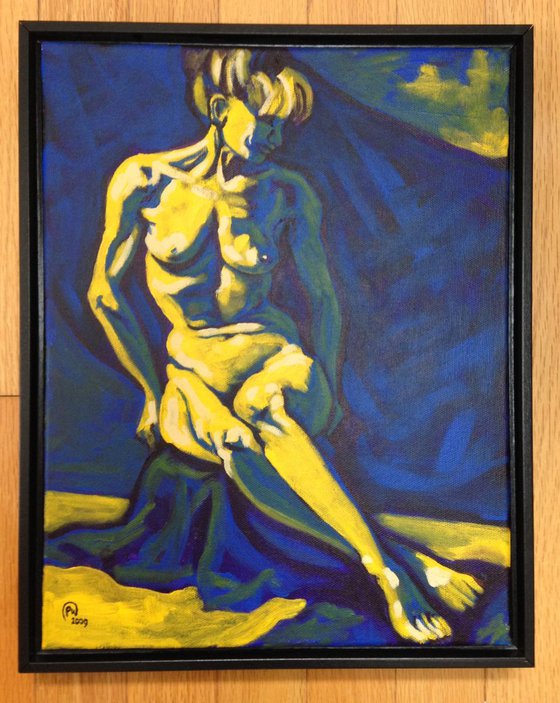 Figure in Yellow and Blue #2