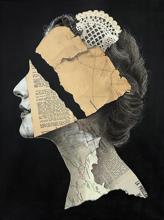 Fragmented Queen Victorian Memory Portrait