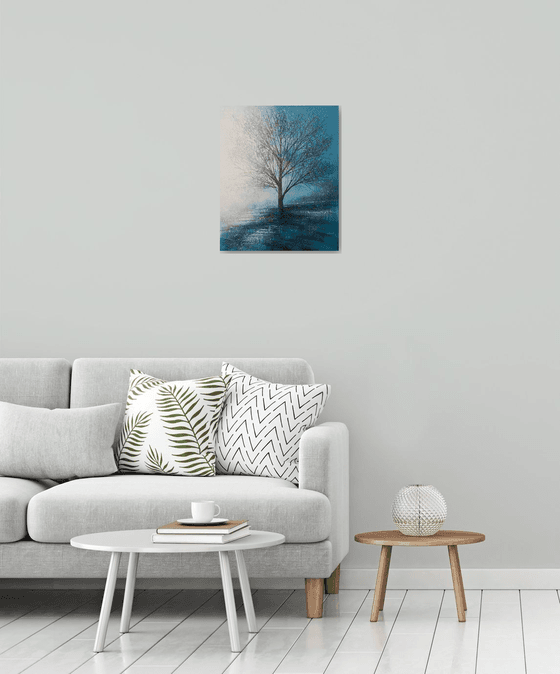 Tree In Morning Mist