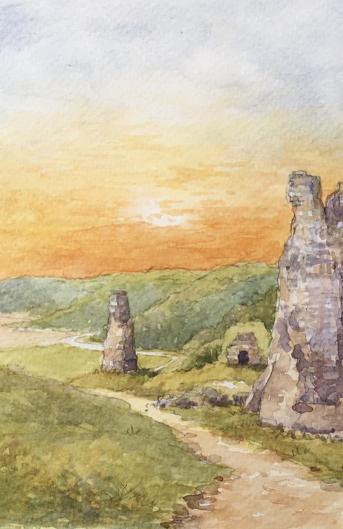 Pennard Castle.The Gower.Swansea by Christopher Hughes