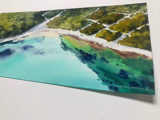 The Sea from the Sky (diptych)