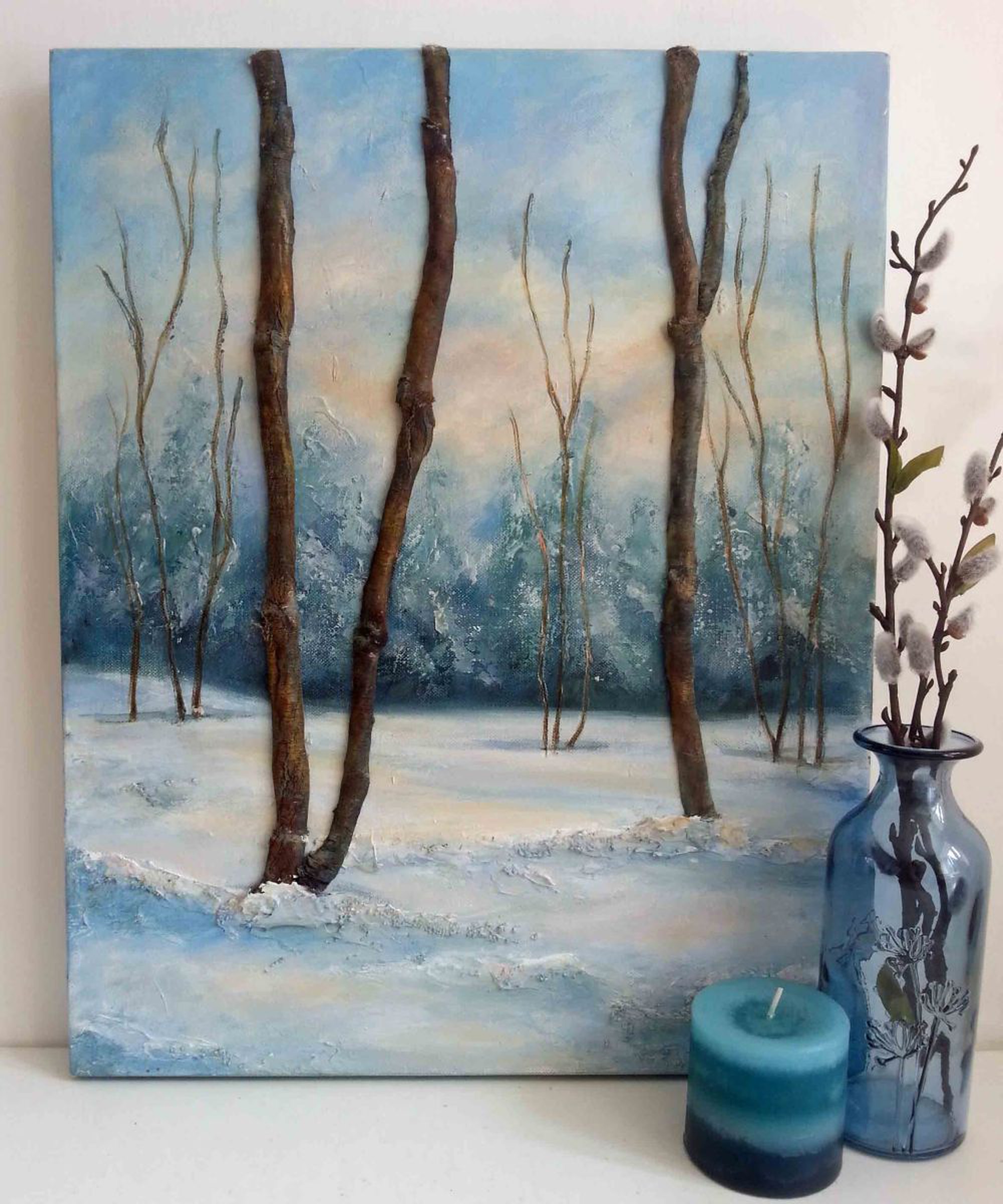 Winter Wonderland Acrylic And Mixed Media Artfinder