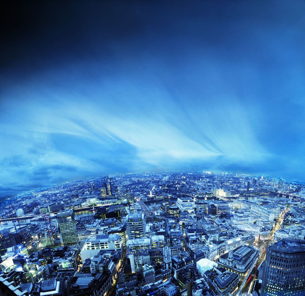 Photorealistic Cityscapes Photograph By Gandee Vasan, 17 X 23, City Lights, Original Artwork