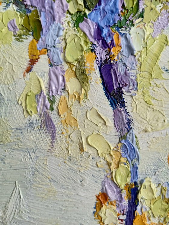 Poplars in the morning sun