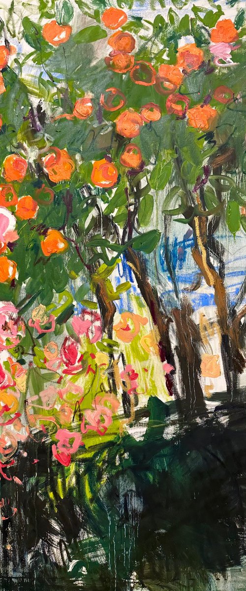 Winter garden. Oranges. by Lilia Orlova-Holmes