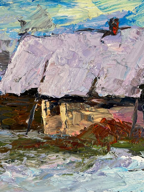 Winter Village Under the Snow