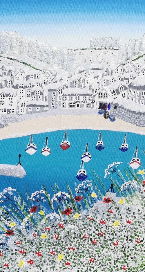 Snow Kissed Shore by Elisa Trueman