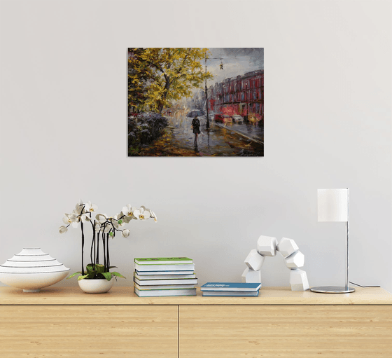 "Walk under the rain"