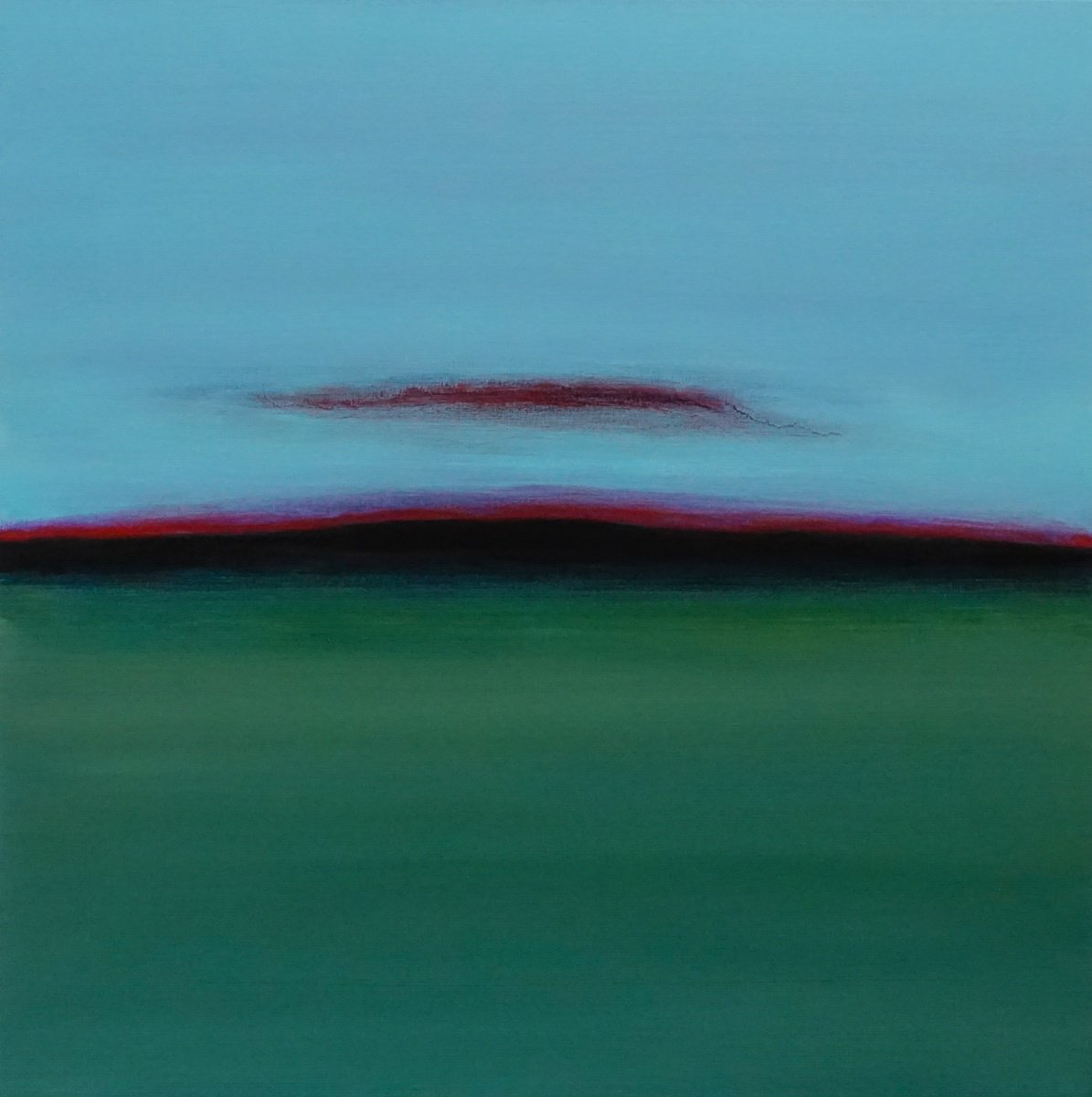 Organic Abstract Acrylic Painting By Pier Maurizio Greco, 31 X 31", Corpi, Original Artwork