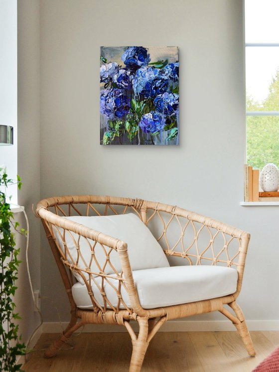 Indigo Hydrangea — Blue Floral