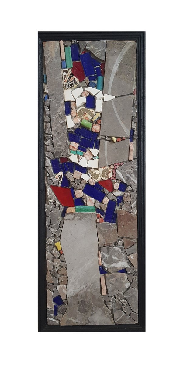 Abstract Relief By Ognyan Hristov, 12 X 32", "Fragment - S12", Original Artwork