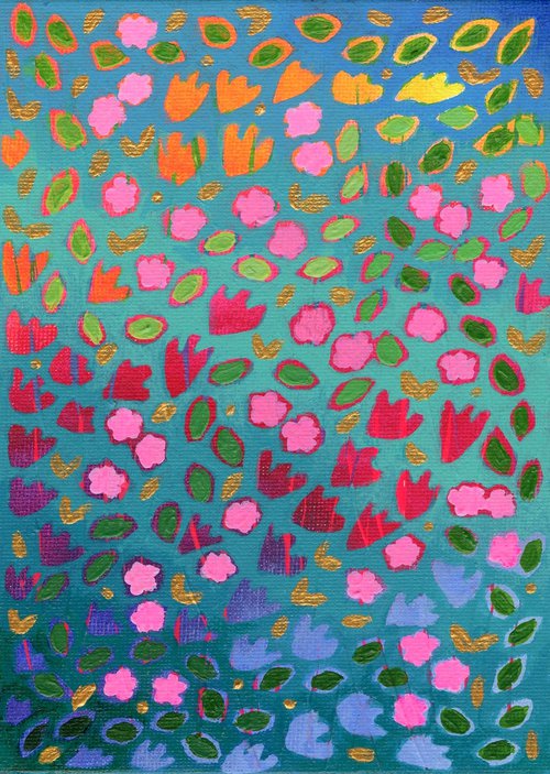 Rainbow Blossom by Lisa Mann