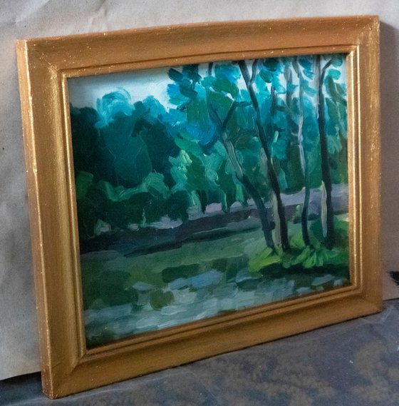 River bank (framed)