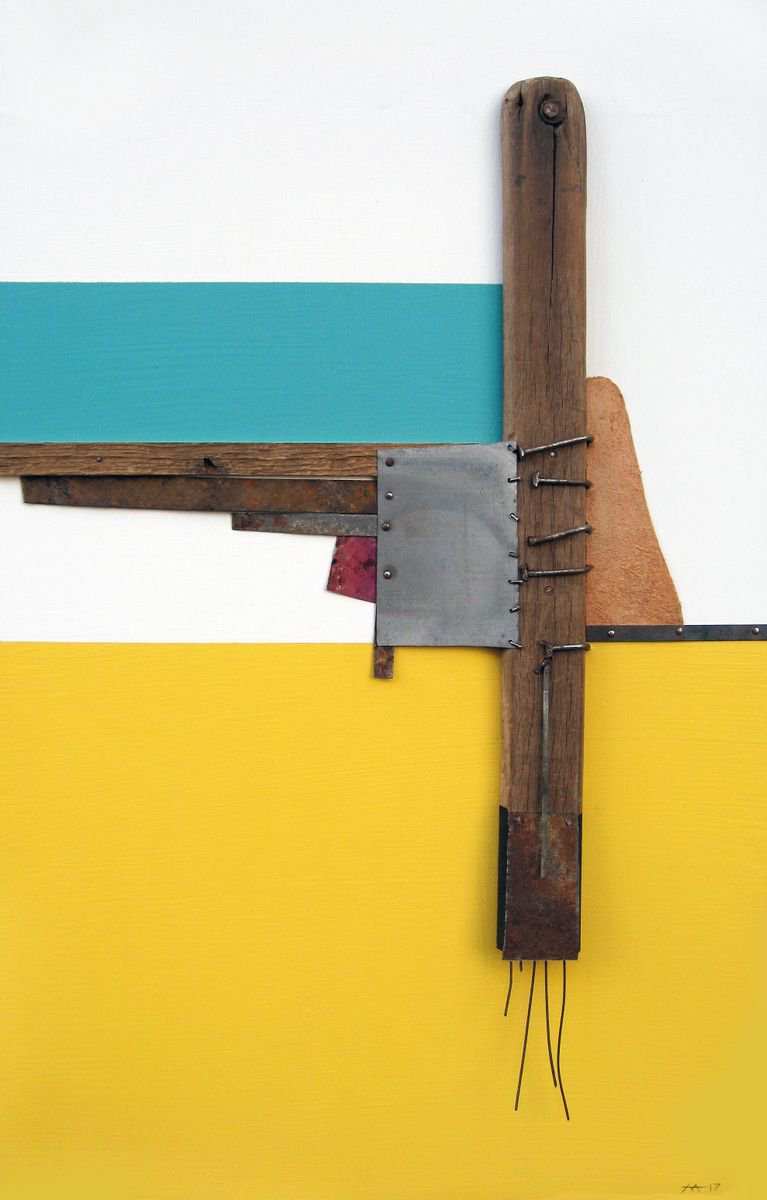 Geometric Abstract Painting By Mark Mazurczyk, 12 X 19", Os. 6, Original Artwork