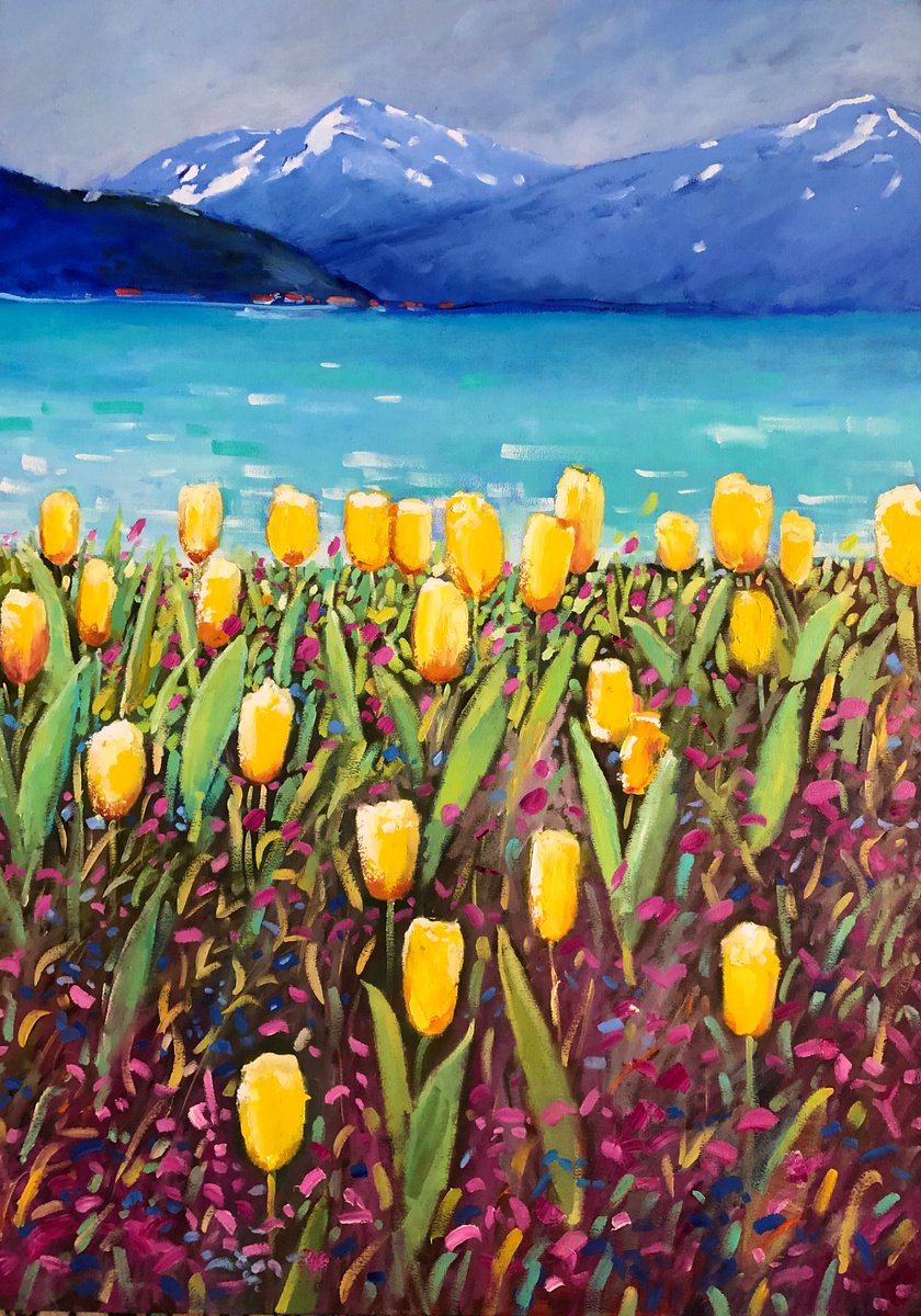 Yellow tulips by Volodymyr Smoliak