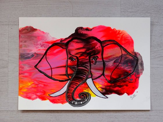 Elephant 1 pink