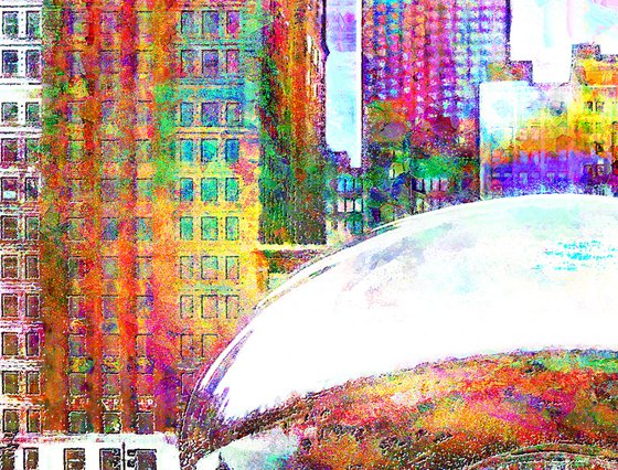 Colores, Chicago, Cloud gate/XL large original artwork