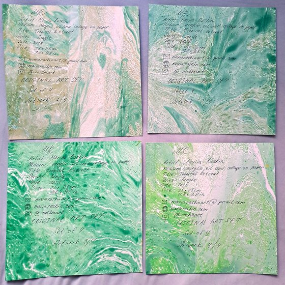 Set of 4 «Tropical Retreat»