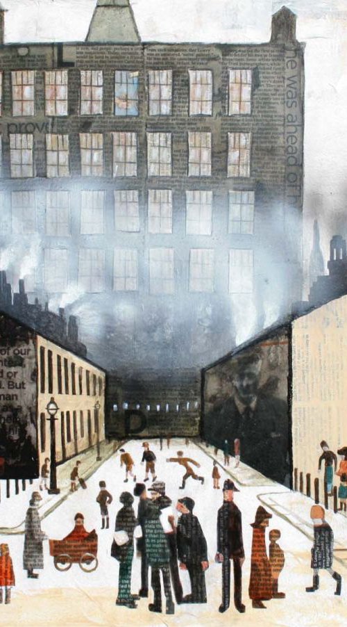 Lowry Style Collage by Jackie Ward