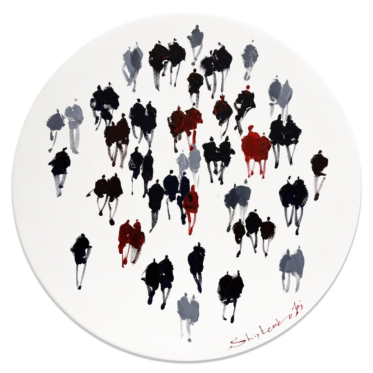 Gathered Souls By Bogdan Shiptenko, 13 X 13, Artwork For Sale On Artfinder