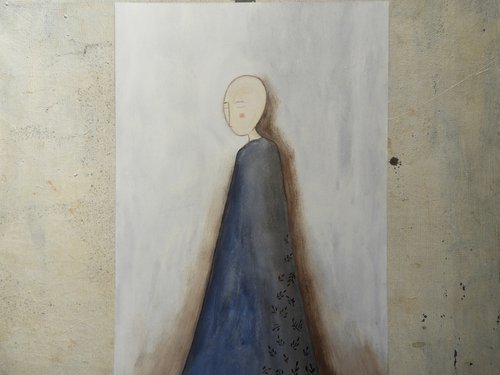 The human figure with long coat by Silvia Beneforti
