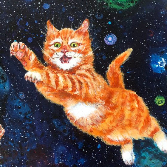 Ginger kittens in space #2