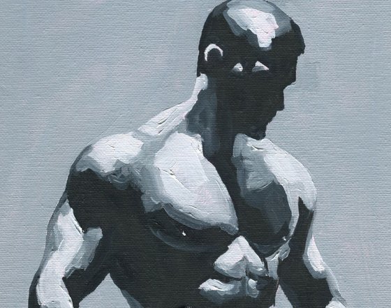 Between Light and Shadow 2 - Male nude