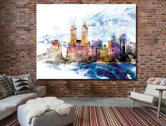 Maromas, Central Park 2/XL large original artwork