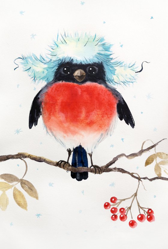 Funny Bullfinch